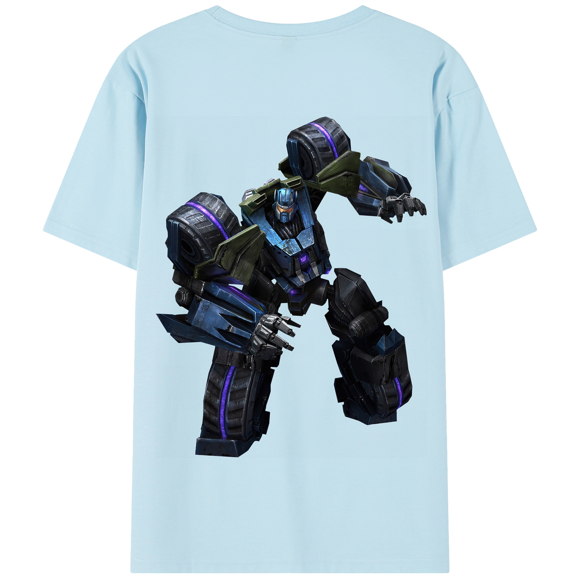 （画像用） Transformers トランスフォーマー 綿100％半袖Tシャツ（背面プリント）